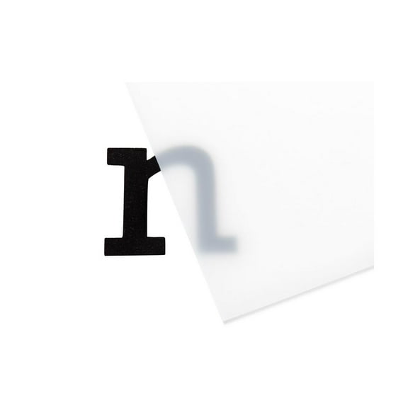 12 In. X 12 In. X 1/4 In. Thick Acrylic White Translucent 50%, 2447 Sheet