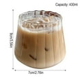 thumbnail image 3 of Vasos de vidrio, vasos acanalados, vasos ondulados, juegos de vasos mixtos para té helado, café, whisky, cócteles, vasos de agua, vasos de vidrio para café helado, vasos para agua, 3 of 8