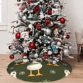 thumbnail image 5 of Sikiie Mallard Ducks Wild Birds 30-48 inches {designName} Print Christmas Tree Skirt Snowman Xmas Tree Skirt with Edge Christmas Decorations for Holiday Party-30", 5 of 7