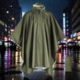 thumbnail image 2 of Kilaqueen Hooded Rain Poncho for Adults Hiking Camping Portable Waterproof Lightweight Rain Coat for Men Women Reusable Rain Jacket for Emergency Outdoor, 2 of 9