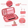 thumbnail image 4 of Switch Lite Case, 17 in 1 Switch Lite Accessories Bundle with Carrying Case, Game Case, Screen Protector, Stand, Thumb Grips - Pink, 4 of 8