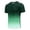 Dark Green, variant on XFeng.Men's Gradient Color Quick Dry Athletic Short Sleeve T-Shirt, Breathable Crew Neck Running Sports Tee.Blue.L