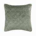thumbnail image 1 of Throw Pillow Cover With Zipper, Decorative Grey 20"x20" (50x50 cm) Pillow Covers, Velvet Geometric & Quilted Throw Pillow Covers, Solid Color Pattern Modern Style - Diamond Grey, 1 of 4