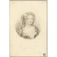 thumbnail image 2 of Eugène Devéria 13x18 Gold Ornate Wood Frame and Double Matted Museum Art Print Titled - Medallion Portrait of Miss De Fontanges (1832), 2 of 4
