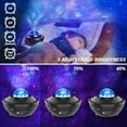 thumbnail image 3 of Led Projector Starry Sky Lamp, Starry Sky Projector Night Light With Starry Star / Water Wave Wave Effect With 21 Lighting Modes And Music Speaker.Perfect For Baby Kids Party, 3 of 7