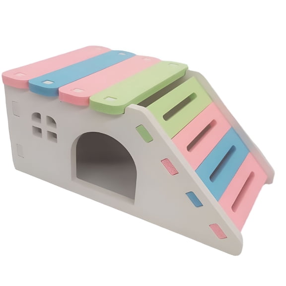 LAMIRO Hamster House Chinchilla House Dwarf Hamster Hideout with Climbing Ladder