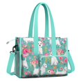 thumbnail image 2 of Teacher Tote Bag,Schnauzer Dogs Teacher Utility Tote Bag,Large Work Tote Bags for Women with Multiple Pockets,Top Zipper Closure,13.8x10.6x6.7 Inch, 2 of 2