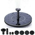 thumbnail image 1 of Rush 2.5W Solar Fountain, Solar Fountain Pump for Bird Bath with 6 Nozzles, 6.3" Solar Powered Water Fountain Pump for Garden, Ponds, Pool, Fish Tank, Outdoor and Aquarium S775, 1 of 5