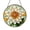 Acrylic 3.5 Inch, variant on White Blossom Stained Glass Suncatcher Round Window Hanging Art Panel for Home Decor Elegant Floral Display