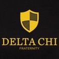 thumbnail image 3 of CafePress - Delta Chi Vertical Yellow Logo T Shirt - Women's Traditional Fit Dark T-Shirt, 3 of 4