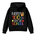 thumbnail image 7 of XAOFW Children's Hoodies Sweatshirts 100 Days Of School Print Fashionable Hoodie Casual Loose Fit Pullover Long Sleeve Hooded Sweatshirt Soft Breathable Holiday Vacation Top, 7 of 7