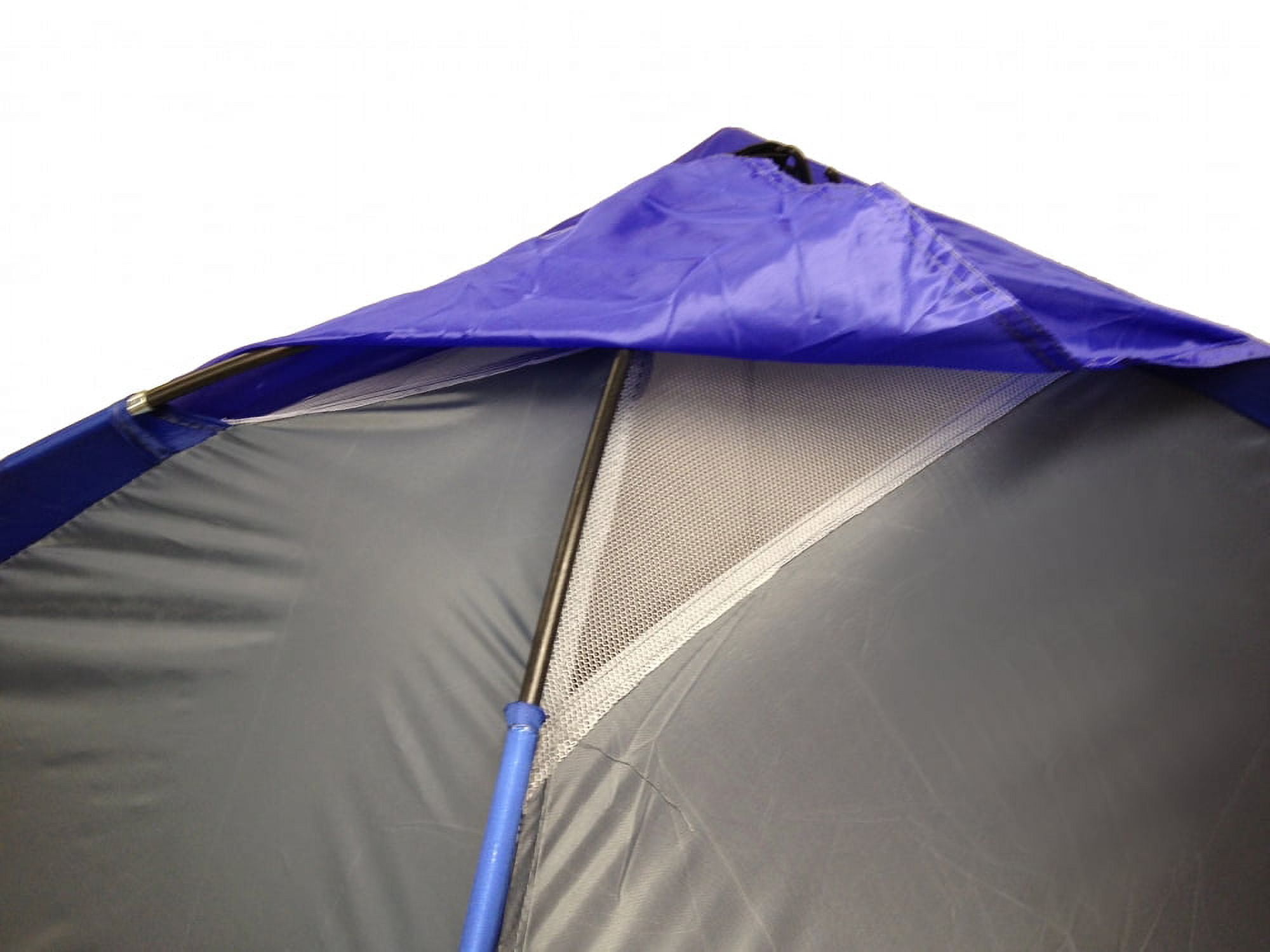 Orange Dome Camping Tent 7x5' - 2 Person, Two Man Blue Orange Sealed Bottom NEW