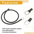 thumbnail image 6 of Unique Bargains 1 Pc 8 AWG Gauge Universal Battery Inverter Cable for Car Vehicle Boat RV Solar Battery Cable Tinned Copper 3/8" Lug 5/16" Lug Black 2FT, 6 of 7