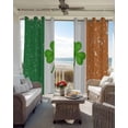 thumbnail image 3 of St. Patrick's Day Black Out Curtains 72 Inch Long, Light Blocking Drapes with Black Liner, Spring Lucky Shamrock Grass Flag Thermal Blackout Curtains for Bedroom Living Room 52"x72" 2 Panels, 3 of 8
