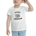 thumbnail image 3 of Future Librarian Funny Toddler T-Shirts for Boys Girls (White, Youth M), 3 of 5