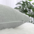 thumbnail image 5 of PiccoCasa Decorative Throw Pillow Cover Corduroy Corn Striped Cushion Cover, Grey 12" x 18", 5 of 8