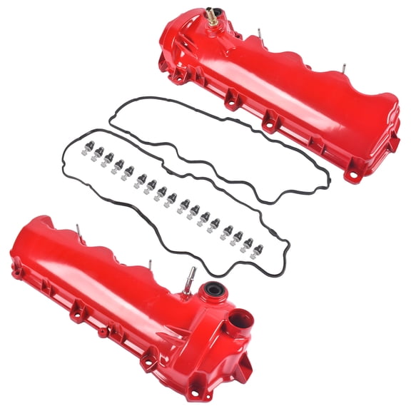Mustrod Pair Aluminum Left & Right Valve Cover for Ford F-150 F-250 F-350 Explorer Lincoln Navigator Mark LT