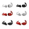 thumbnail image 1 of VONKY Silicone Sleeping Ear Plugs Sound Insulation Ear Protection Earplugs Flame red 3layer, 1 of 8