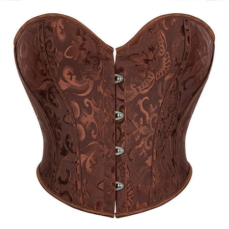 yunLCZ Womens Waist Trainer Corset Corset Top For Women Court Vintage Corset Shapewear Lingerie Lace Midriff Control Slim Crop Tube Top