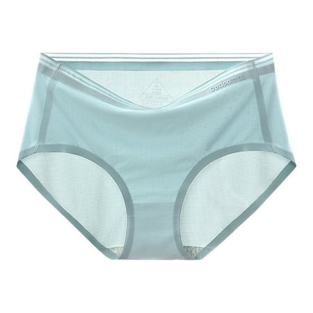 Candy Panties for Women Sexy Maternity Underwear plus Size 4xl Women Underwear Seamless Ice Silk Breathable Large Size Pure Crotch Triangle Shorts
