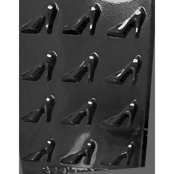 Grandmama's Goodies D092 B/S High Heel Shoe Chocolate Candy Soap Mold with Exclusive Molding Instructions