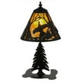 thumbnail image 3 of Meyda Tiffany 158357 Ruffed Grouse 17" Tall Buffet Table Lamp - Amber Mica / Black, 3 of 5