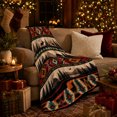 thumbnail image 3 of Rustic Woodland Adventure Featuring Wildlife, Peaceful Mountain Lake Scene, Warm Flannel Blanket for Cabin and Lodge, Outdoor Lovers Camping Gift, Artistic Home Decor, 3 of 9