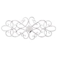 thumbnail image 4 of Sintosin Farmhouse Flower Scroll White Metal Wall Art Decor 32" x 13", Vintage Distressed Wall Sculptures Home Decoration, Rustic Pediments for Wall Decor, 4 of 7