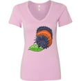 thumbnail image 3 of Inktastic Wooly Bear Caterpillar Cute Baby Insect Women's V-Neck T-Shirt, 3 of 5