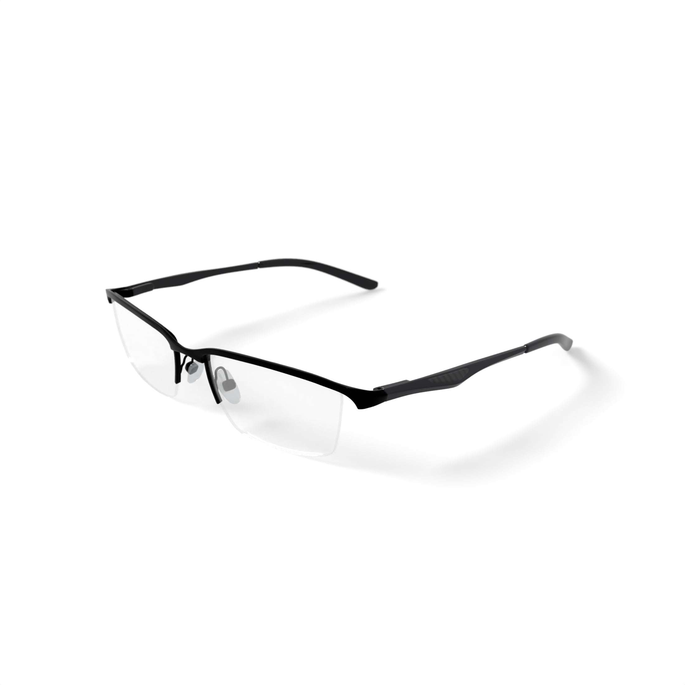 New Balance Men's NB506 Rectangular Prescription Eyeglasses with Case, Navy
