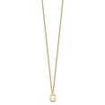 thumbnail image 2 of Auriga Fine Jewelry 10K Yellow Gold Cutout Letter G Initial Necklace for Women 18", 2 of 5