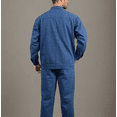 thumbnail image 4 of Aueoeo Men's Casual Denim Set Long Sleeve Laple Collar Button Up Jackets & Fashion Jean Trousers Suits, 4 of 9