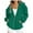 Dark Green, variant on YDFCWXW Womens Zip Up Hoodies Casual Long Sleeve Hoodie Jacket Oversized Lightweight Pullover Sweatshirts Tops with Pocket White, XL