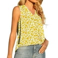 thumbnail image 4 of Aayomet Tank Top Tank Tops for Women V Neck Silk Summer Satin Sleeveless Blouse Basic Camisole Shirts,Yellow XXL, 4 of 5