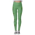 thumbnail image 4 of WILLBEST Leggings de Cintura Alta para Mujer, para Entrenamiento, Yoga, Suaves, Elásticos, con Estampado Navideño, Bloques de Color, Cómodos, para Fitness Y Running 2291 Extra Grande, 4 of 4