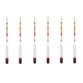 thumbnail image 1 of 6Pcs Triple Scale Hydrometer Self Brewed Wine Sugar Meter Making Beer, 1 of 9