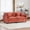 Orange, variant on 77" Breathable Chenille Comfy Deep Seat Loveseat, Sofa Loveseat with Cloud Soft Cushion, Love Seat Sofa with Modular Structure for Household Lounge Areas, Green