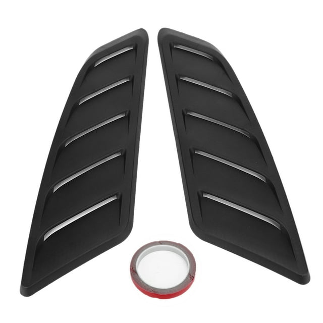 Car Modification Accessory Hood Air Vent Bonnet Air Vent Bonnet Vent Cover Universal Bonnet Air Vent 2Pcs Car Auto Modification Hood Bonnet Vent Cover Fit For 2015-2017