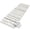 Gray, White, Silver, variant on Bathroom Runner Rug, Brown Botanical Absorbent Non Slip Washable Rug, Summer Botanical Leaf Vertical Stripes Low Profile Long Kitchen Rugs for Bedside, Hallway, Laundry, 16x47 In