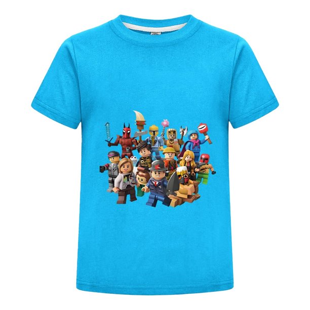 Ropa de Verano Roblox para Niño, Playera Infantil con Diseño de Personajes Populares, Camiseta Gamer para Regalo