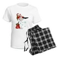 thumbnail image 4 of CafePress - Santa Girl Martini Women's Light Pajamas - Women's Short Sleeve Print T-Shirt and Pants Light Cotton Pajama Set, 4 of 7