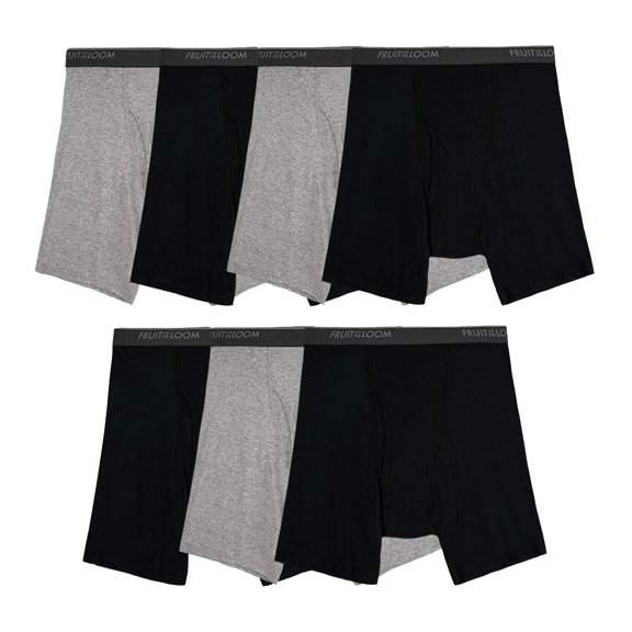Bóxer Fruit of the Loom para Hombre, Super Value Multicolor Talla M 7 Piezas