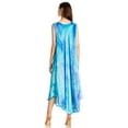 thumbnail image 2 of Sakkas Starlight Caftan Tank Dress / Cover Up - Blue / Navy - One Size, 2 of 5