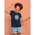 thumbnail image 2 of Surf Beach Sun Flamingo Shaped T-Shirt Women -Image by Shutterstock, Female x-Large, 2 of 4