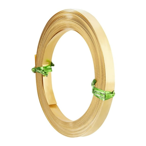 19.7 Ft 32 Gauge Brass Bezel Wire 6mm Wide Flat Craft Wire for Jewelry DIY Making Gem Wrapping diy