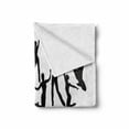 thumbnail image 2 of Black and White Soft Flannel Fleece Throw Blanket, Dancers Silhouette Modern Latin Hip Hop Tango Jazz Ballroom Salsa, Cozy Plush for Indoor and Outdoor Use, 50" x 60", Black and White, by Ambesonne, 2 of 6