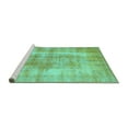 thumbnail image 2 of Ahgly Company Machine Washable Indoor Square Persian Turquoise Blue Traditional Area Rugs, 7' Square, 2 of 4