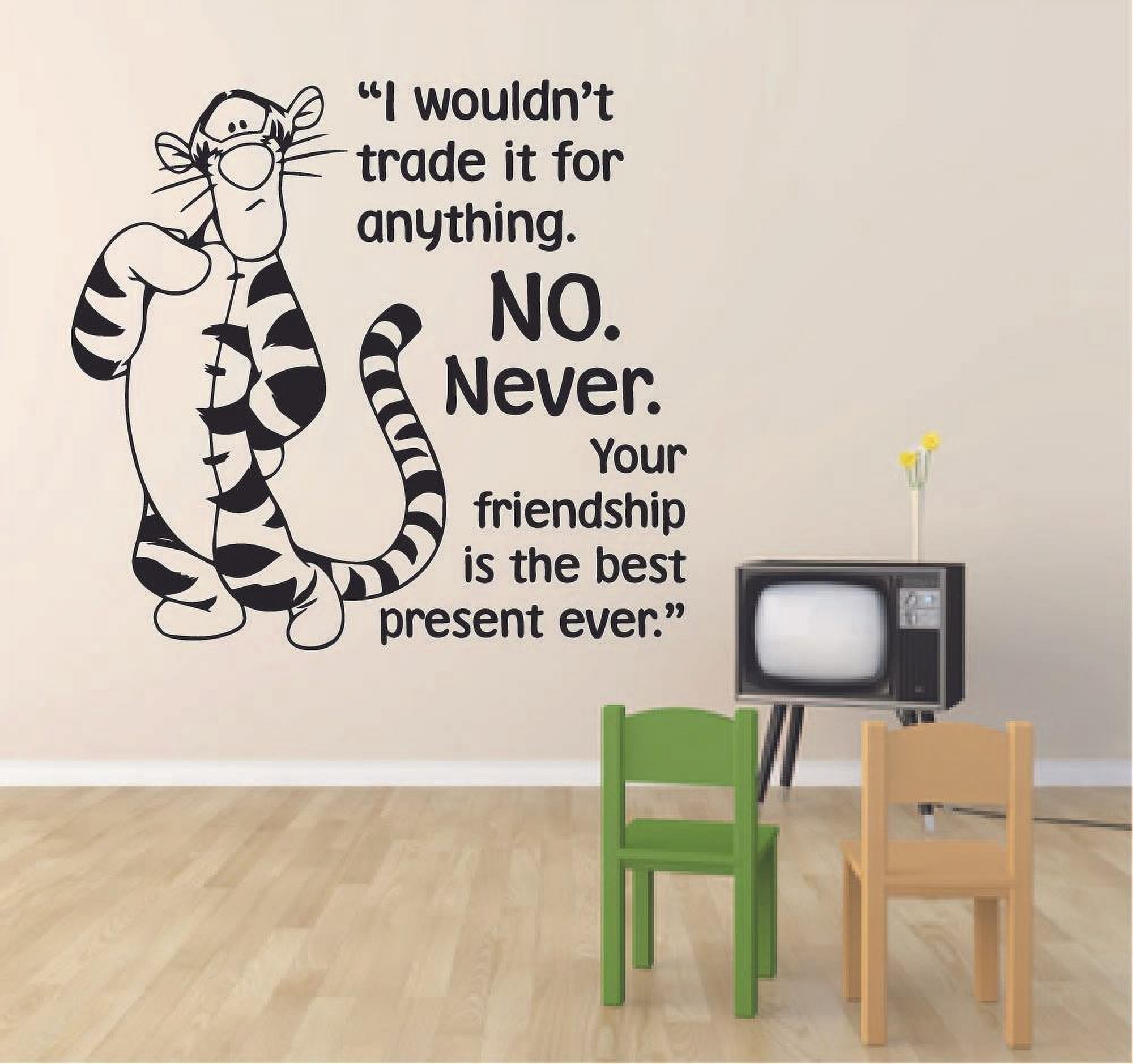 Friendship Tigger Pooh Friends Quote Disney Cartoon Quotes Wall Sticker Art Decal for Girls Boys Room Bedroom Nursery Kindergarten House Home Decor Stickers Wall Art Vinyl Decoration Size (10x10 inch) Friendship Tigger Pooh Friends Quote Disney Cartoon Quotes Wall Sticker Art Decal for Girls Boys Room Bedroom Nursery Kindergarten House Home Decor Stickers Wall Art Vinyl Decoration Size (10x10 inch)