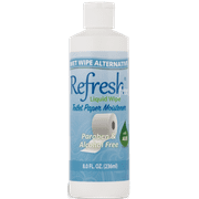 Refresh Liquid Wipe Free: Toilet Paper Foam. Eco-Friendly Wet Wipe Alternative. Sensitive Skin Formula. 8 fl oz Dispenser Refill - 1 Pack