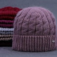 thumbnail image 3 of QHUDLV Knitted Woolen Hats for Middle-aged and Elderly People Winter Warm for Wome GX, 3 of 9